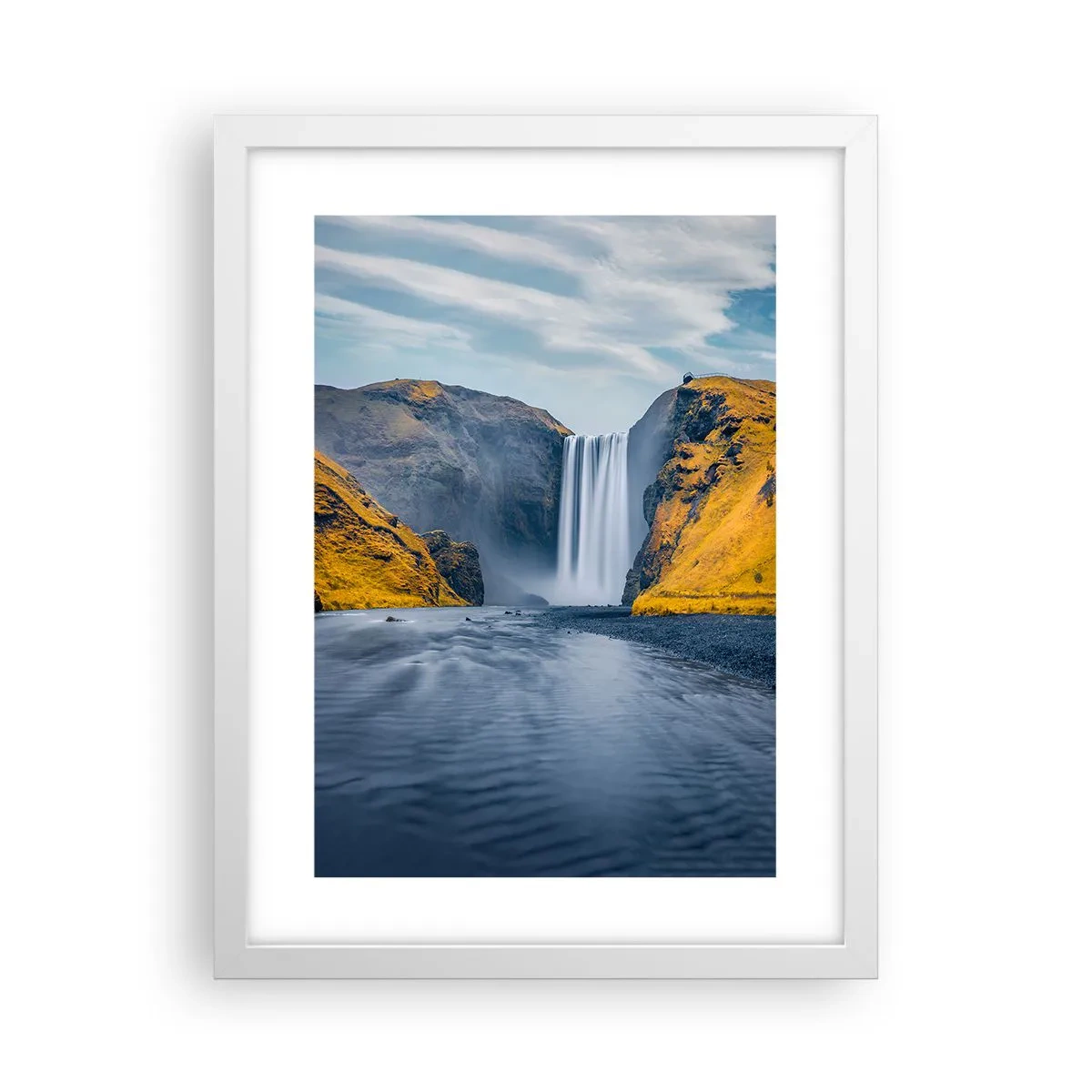 Affiche dans un cadre blanc - Poster - Durée éternelle, mouvement éternel - 30x40 cm