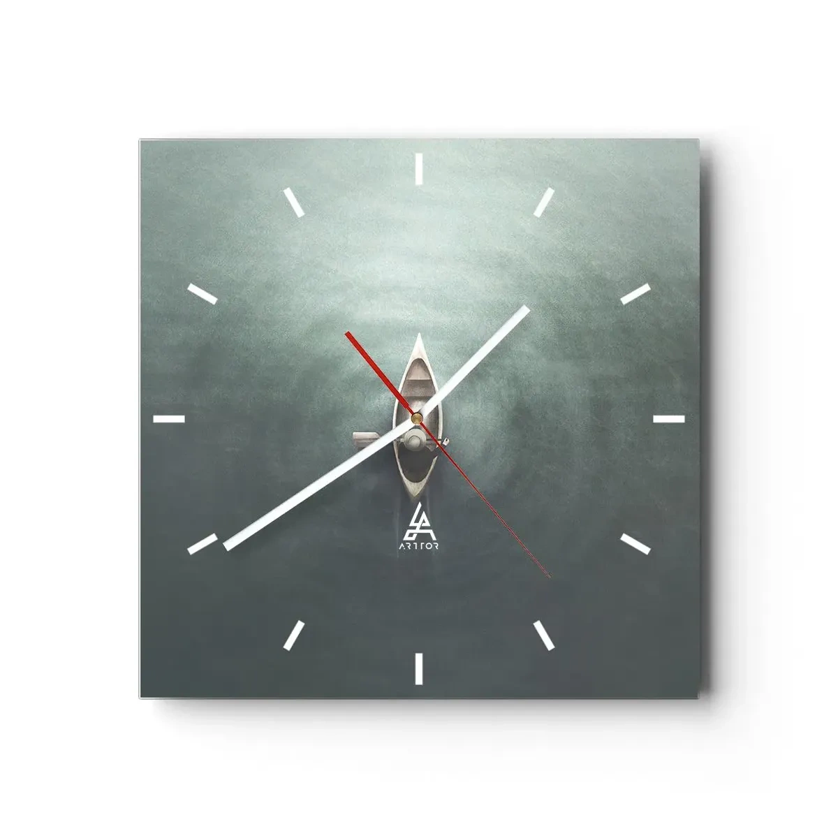 Horloge murale - Pendule murale - À travers le lac de la lune - 40x40 cm