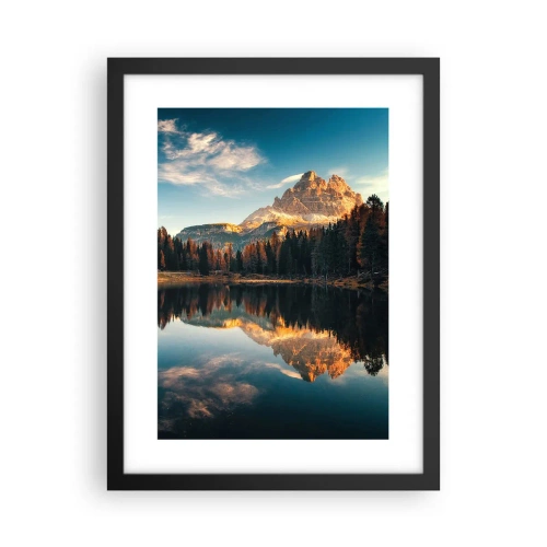 Affiche dans un cadre noir - Poster - Double paysage - 30x40 cm