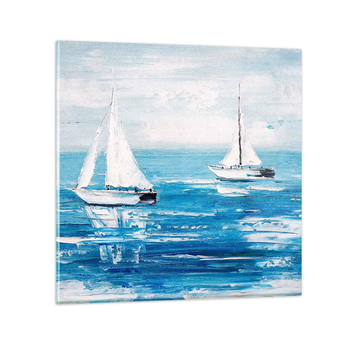 Impression sur verre - Image sur verre - Avec un ami à mes côtés - 40x40 cm