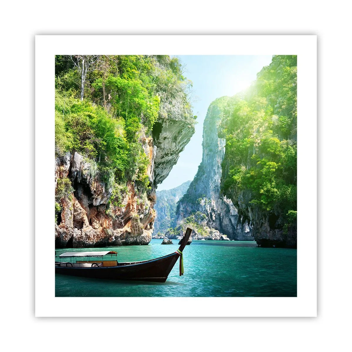 Affiche - Poster - Une invitation à un voyage exotique - 50x50 cm