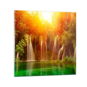 Impression sur verre - Image sur verre - Au soleil et à l'ombre - 70x70 cm