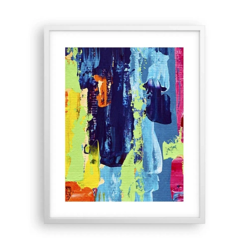 Affiche dans un cadre blanc - Poster - La vie est belle! - 40x50 cm