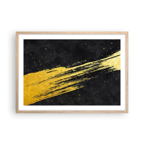 Affiche dans un chêne clair - Poster - Sautez dans l'hyperespace - 70x50 cm