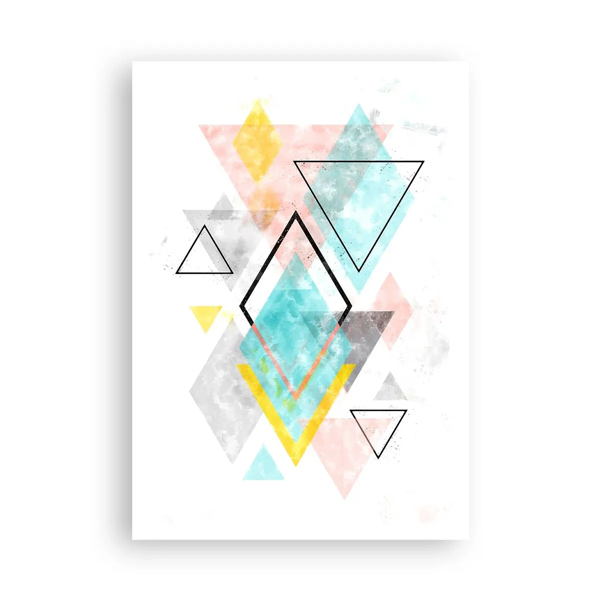 Affiche - Poster - Géométrie facile - 70x100 cm
