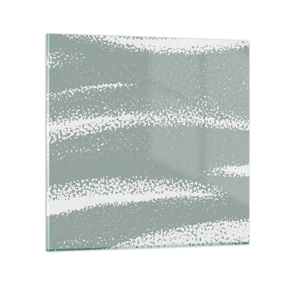 Impression sur verre - Image sur verre - Abstraction dans un climat hivernal - 40x40 cm