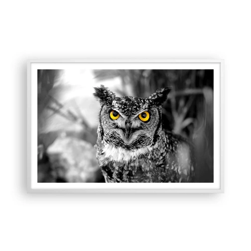 Affiche dans un cadre blanc - Poster - Rien ne se cachera - 91x61 cm