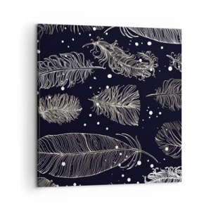 Impression sur toile - Image sur toile - Toile de plumes - 50x50 cm