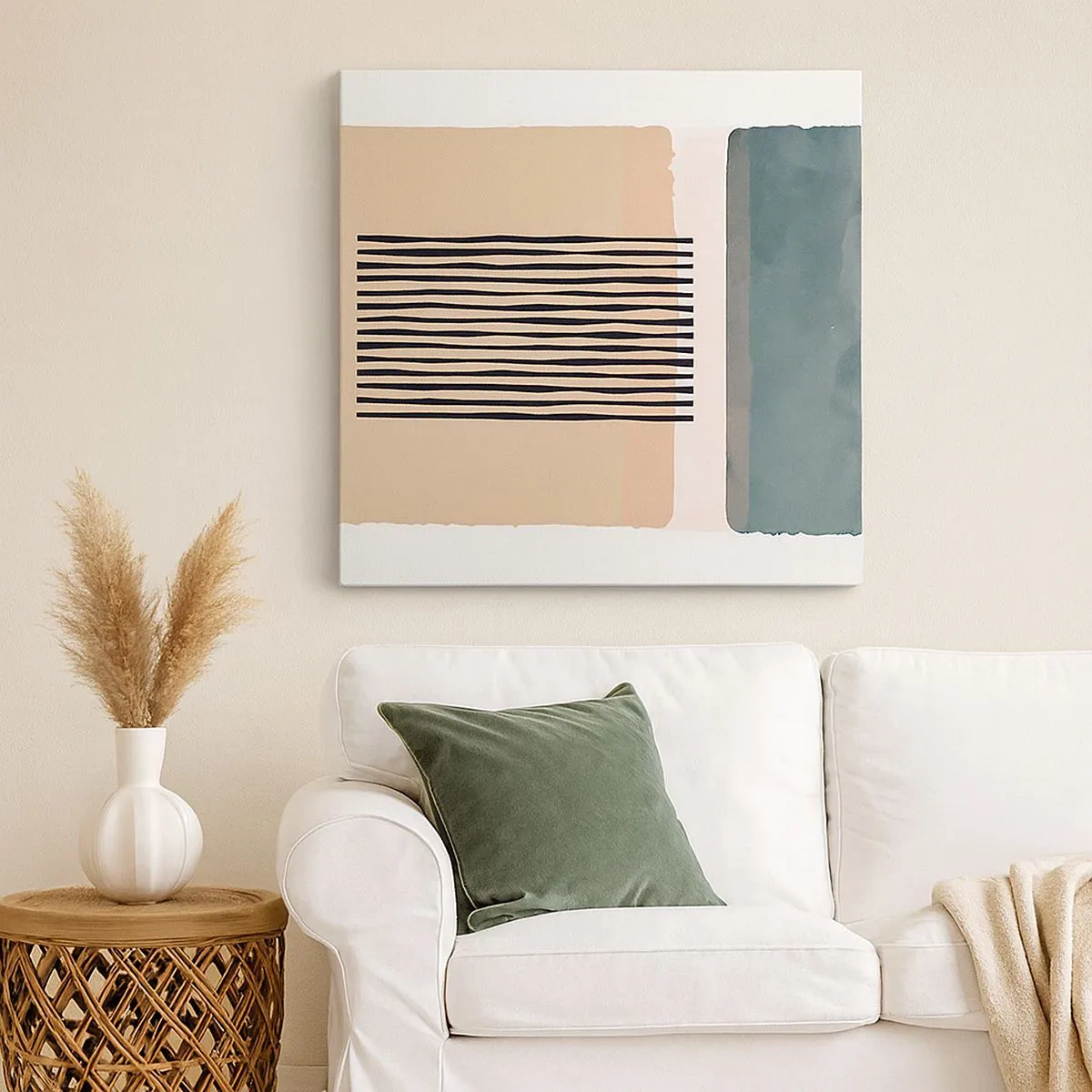 Impression sur toile - Image sur toile - Tout est en ordre - 30x30 cm