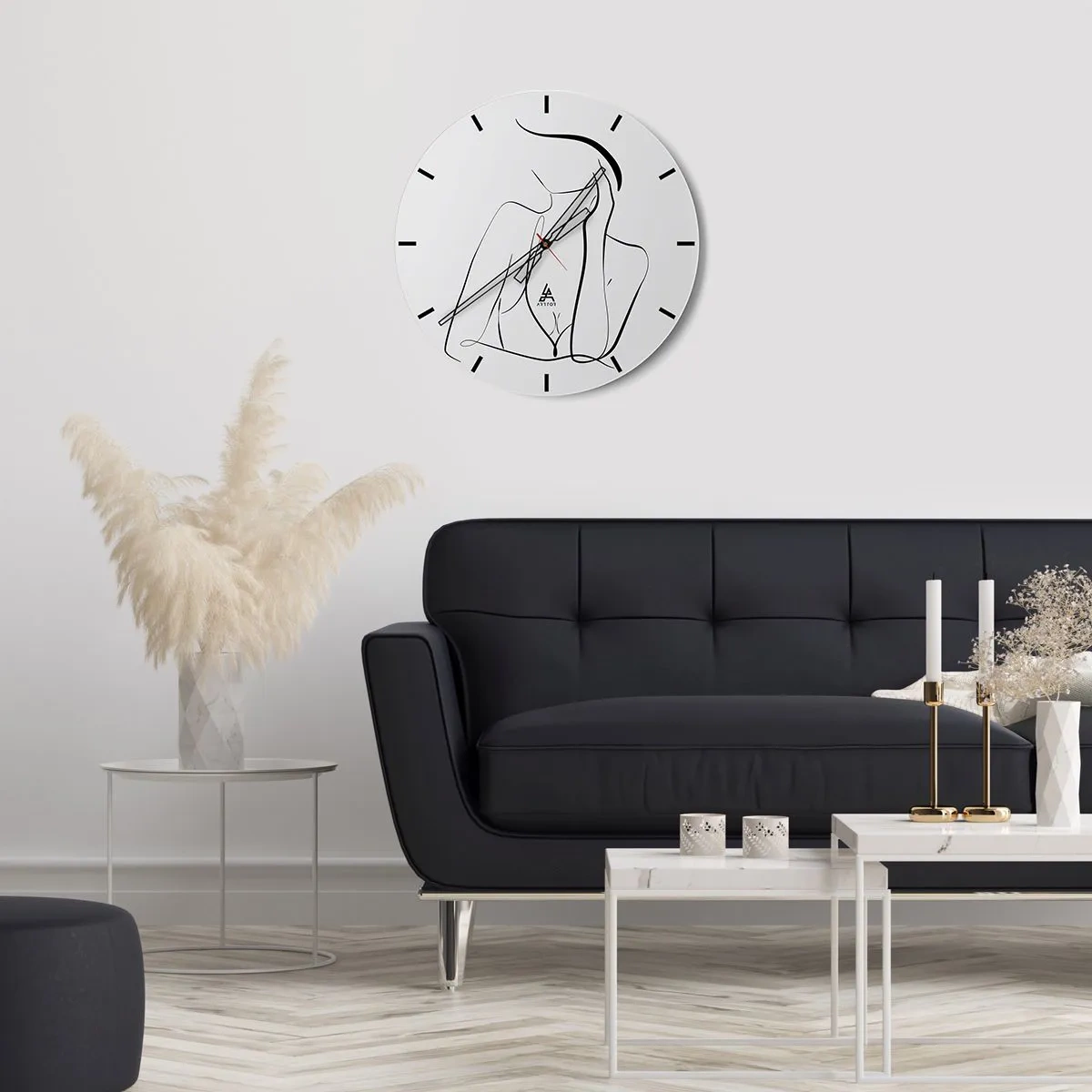 Horloge murale - Pendule murale - Sur les vague d'un rêve - 40x40 cm