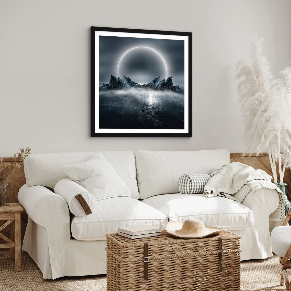 Affiche dans un cadre noir - Poster - La fin de l'histoire - 40x40 cm