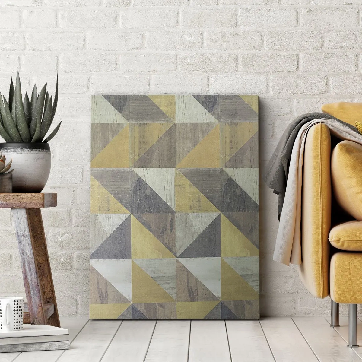 Impression sur toile - Image sur toile - Suivant l'angle du triangle - 55x100 cm