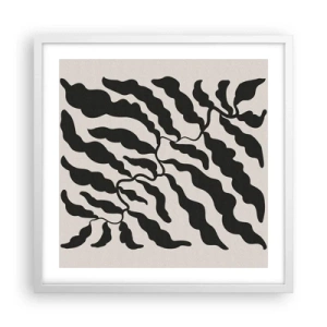 Affiche dans un cadre blanc - Poster - La nature du carré - 50x50 cm