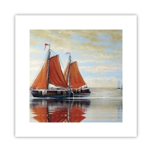 Affiche - Poster - He, navigue, marin - 30x30 cm