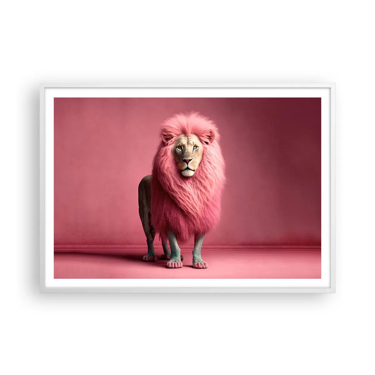 Affiche dans un cadre blanc - Poster - Et tu n'as plus peur - 100x70 cm