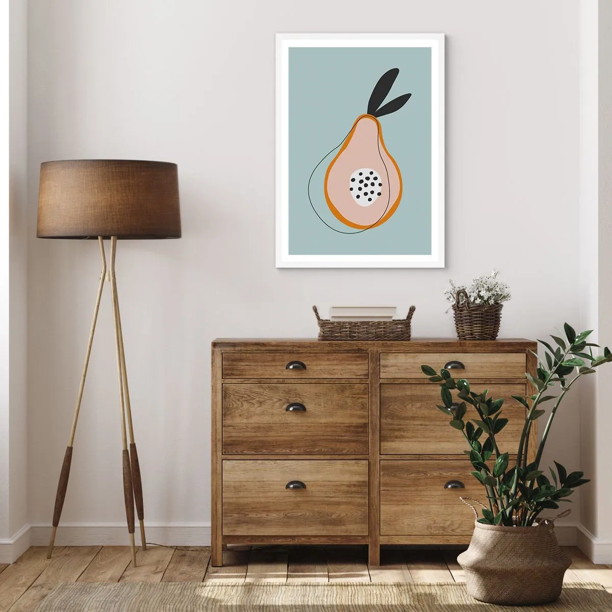 Affiche dans un cadre blanc - Poster - Pénétrer la nature des choses - 70x100 cm