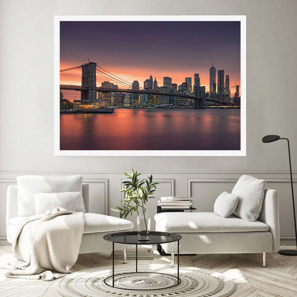 Affiche - Poster - Immergé dans le silence lilas - 70x50 cm