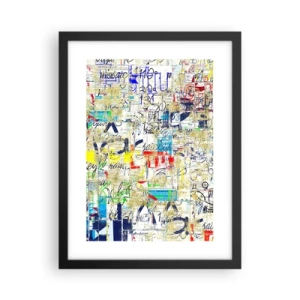 Affiche dans un cadre noir - Poster - Ca fait juste plaisir aux yeux - 30x40 cm