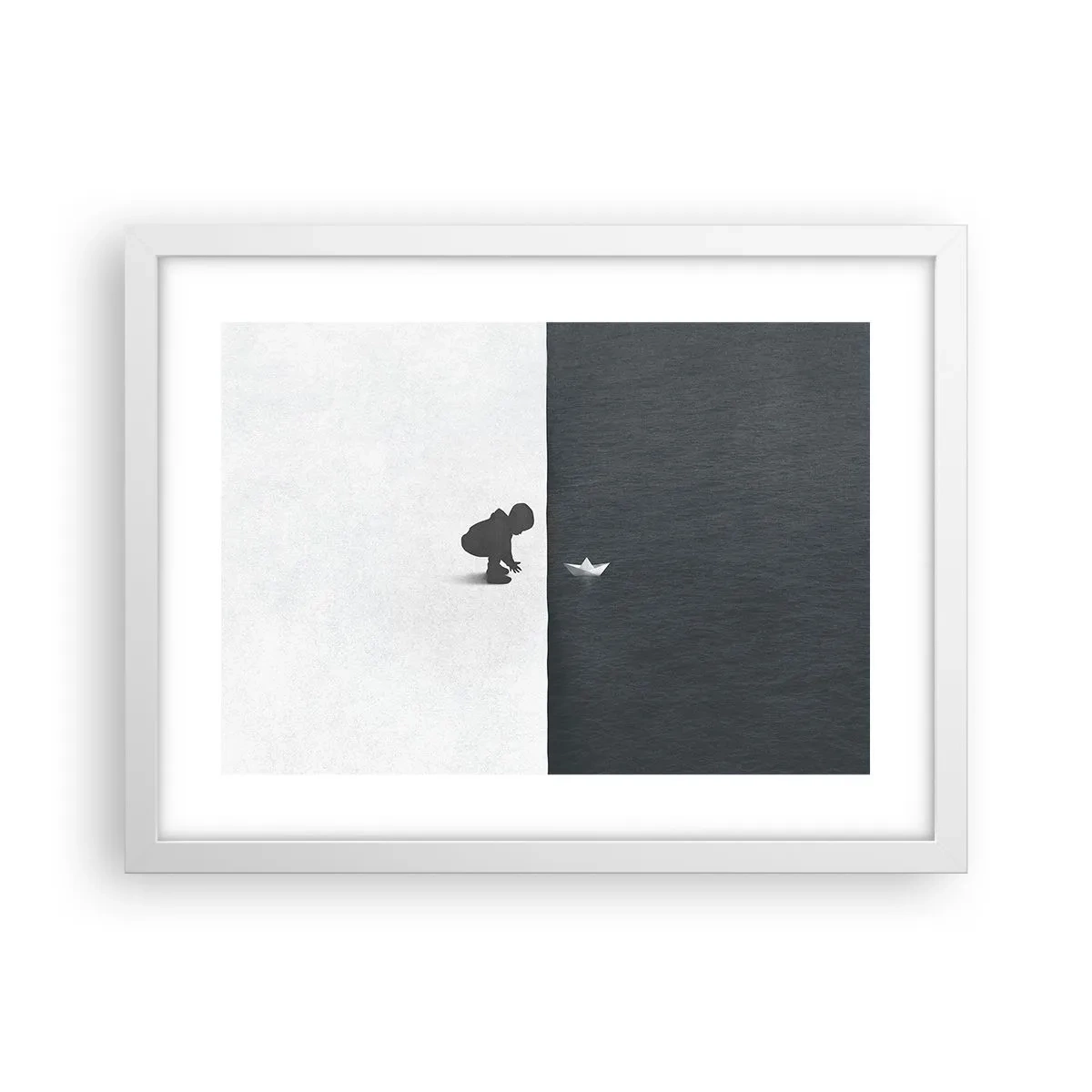Affiche dans un cadre blanc - Poster - Grande expédition - 40x30 cm