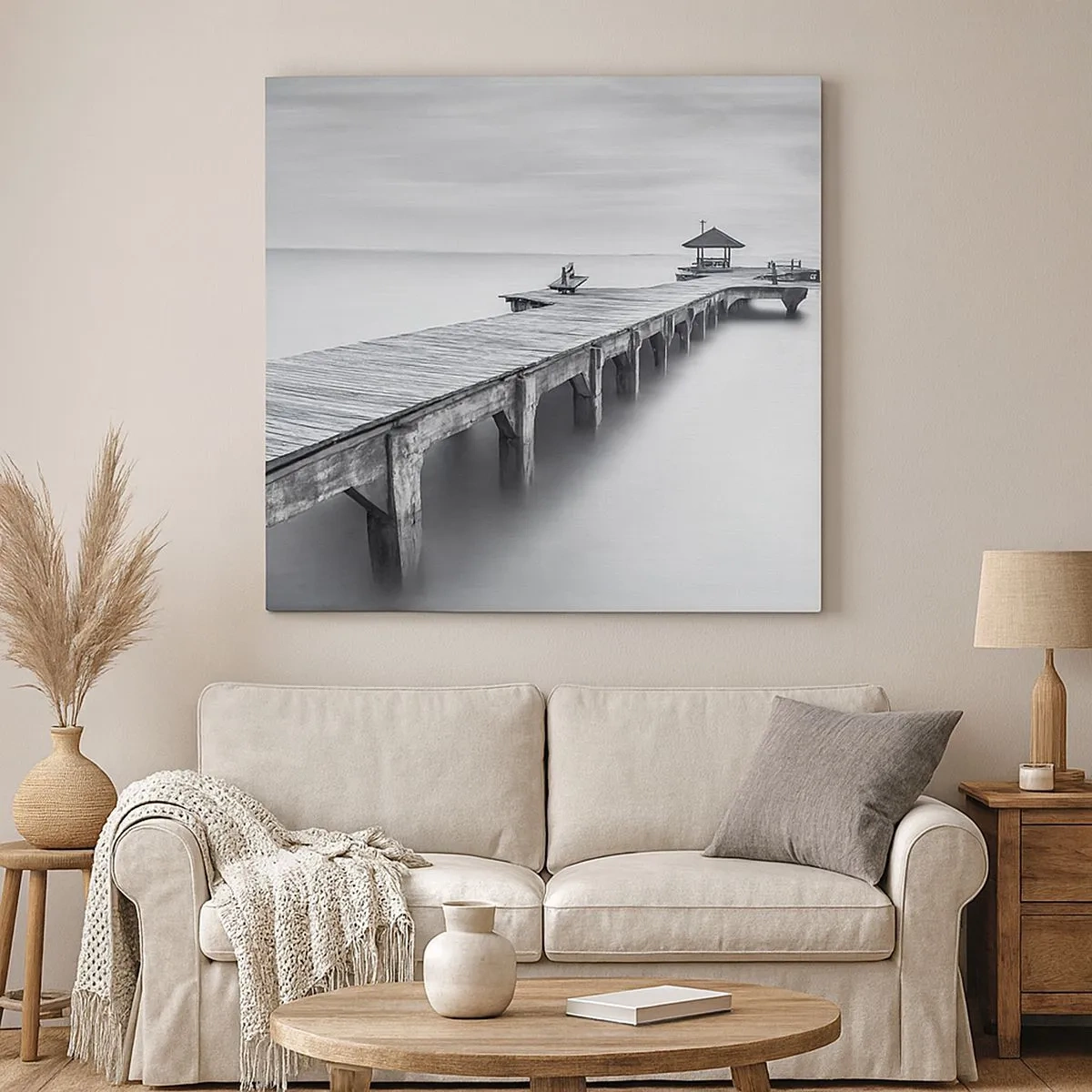 Impression sur toile - Image sur toile - À l'horizon - 30x30 cm