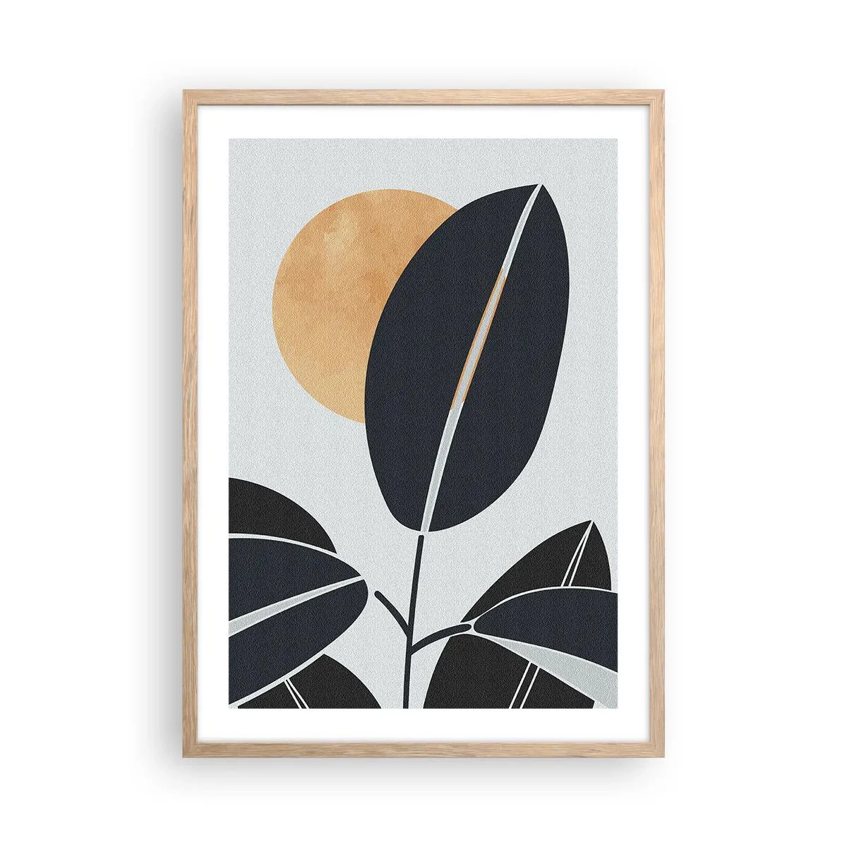 Affiche dans un chêne clair - Poster - Une chaude journée d'été - 50x70 cm