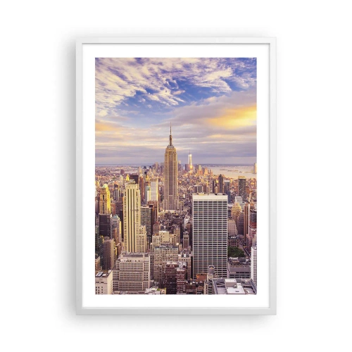 Affiche dans un cadre blanc - Poster - Atteindre les nuages eux-mêmes - 50x70 cm