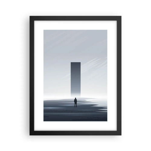 Affiche dans un cadre noir - Poster - Opportunité ou menace ? - 30x40 cm