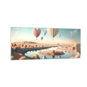 Impression sur verre - Image sur verre - L'amour te permet de t'élever - 100x40 cm