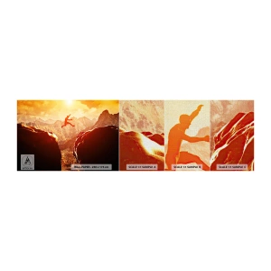 Échantillon de Papier Peint Premium Canvas - Dépassement des limites - sport, Escalade, Paysage - 100x30 cm