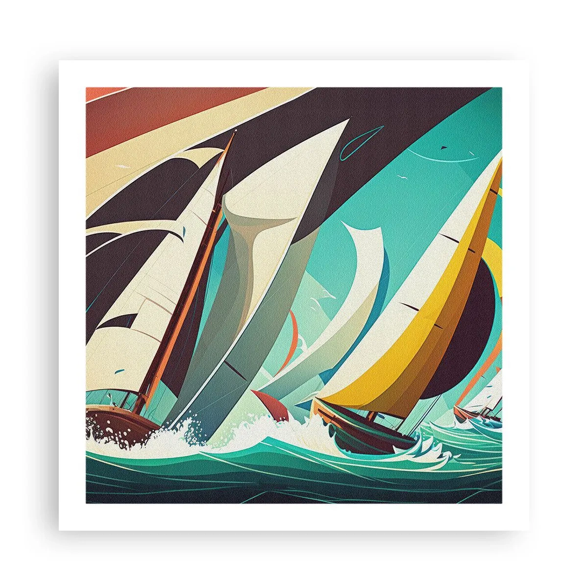 Affiche - Poster - Bonne chance avec les éléments - 60x60 cm