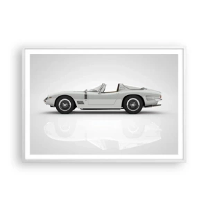 Affiche dans un cadre blanc - Poster - Promesse de plaisir - 100x70 cm