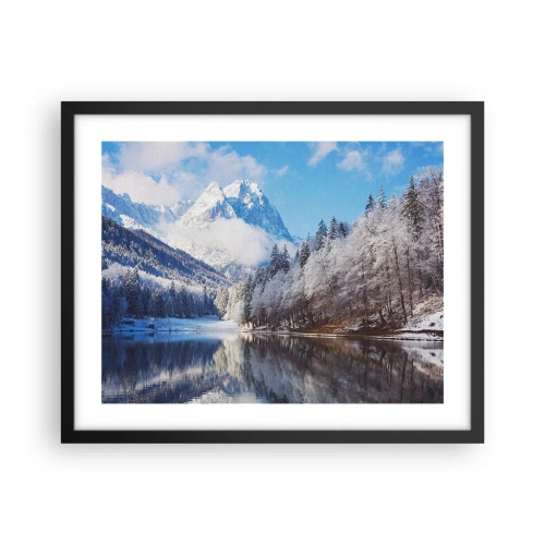 Affiche dans un cadre noir - Poster - Protecteur de la neige - 50x40 cm