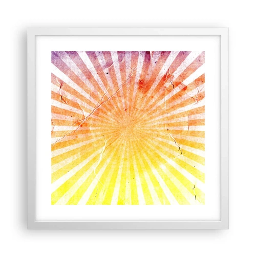 Affiche dans un cadre blanc - Poster - Levant et couchant - 40x40 cm