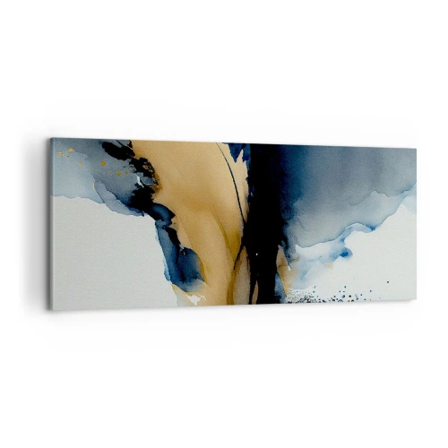 Impression sur toile - Image sur toile - Derrière le rideau - 100x40 cm