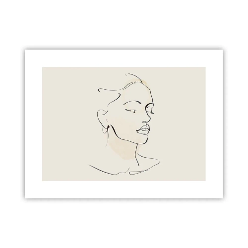 Affiche - Poster - Une ligne certaine - 40x30 cm