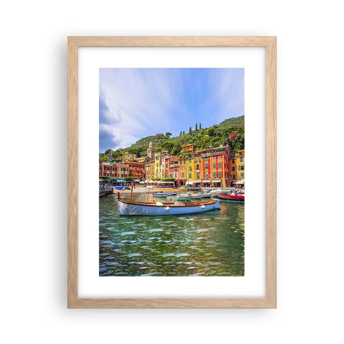 Affiche dans un chêne clair - Poster - Matinée italienne - 30x40 cm