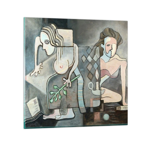 Impression sur verre - Image sur verre - Mosaïque d'esprit et de matière - 50x50 cm