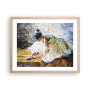 Affiche dans un chêne clair - Poster - D'après un tableau de Degas - 50x40 cm