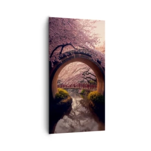 Impression sur toile - Image sur toile - Printemps japonais - 65x120 cm