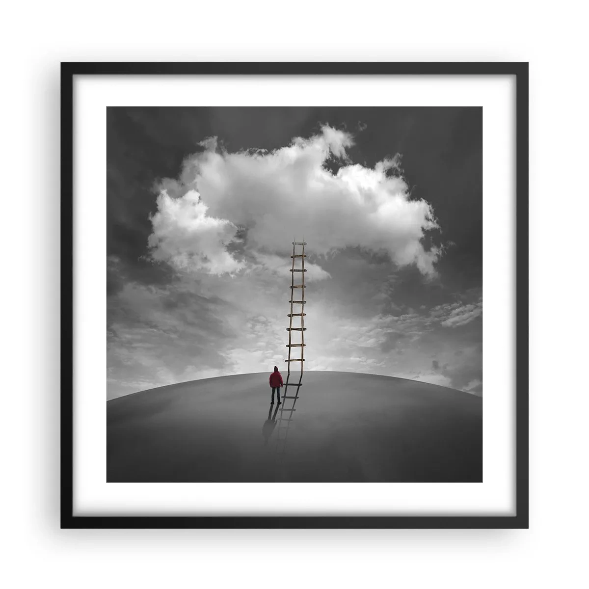 Affiche dans un cadre noir - Poster - Tout est possible - 50x50 cm