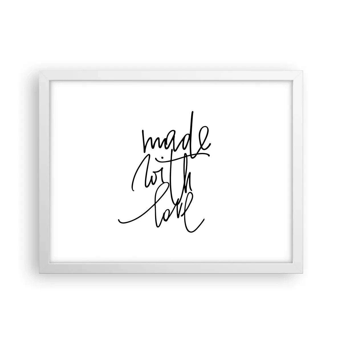 Affiche dans un cadre blanc - Poster - La meilleure marque - 40x30 cm