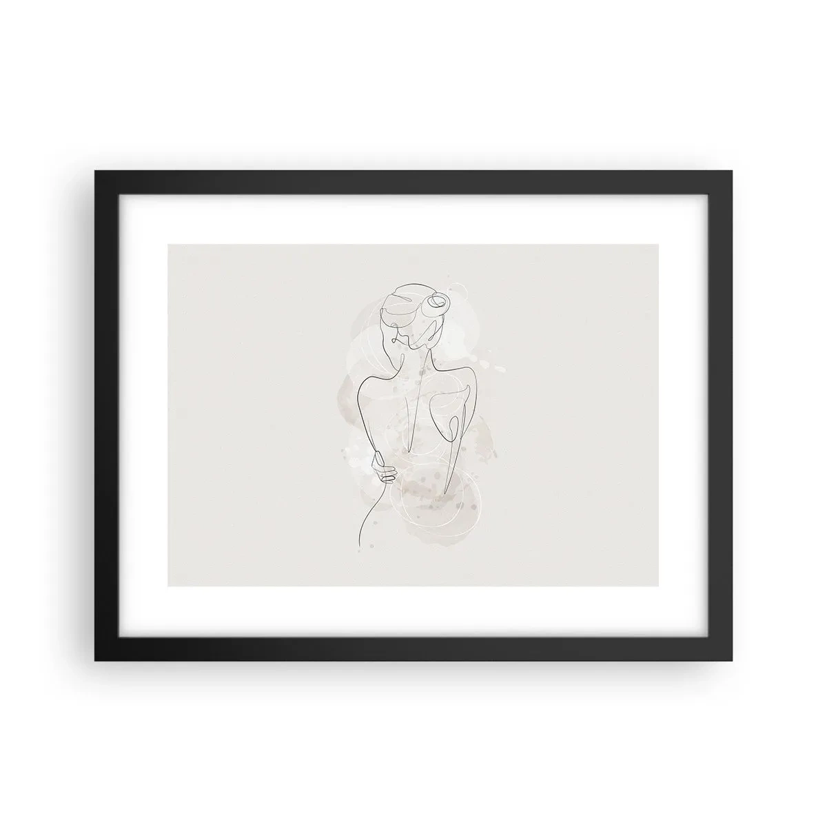 Affiche dans un cadre noir - Poster - Comme un instrument sensible - 40x30 cm