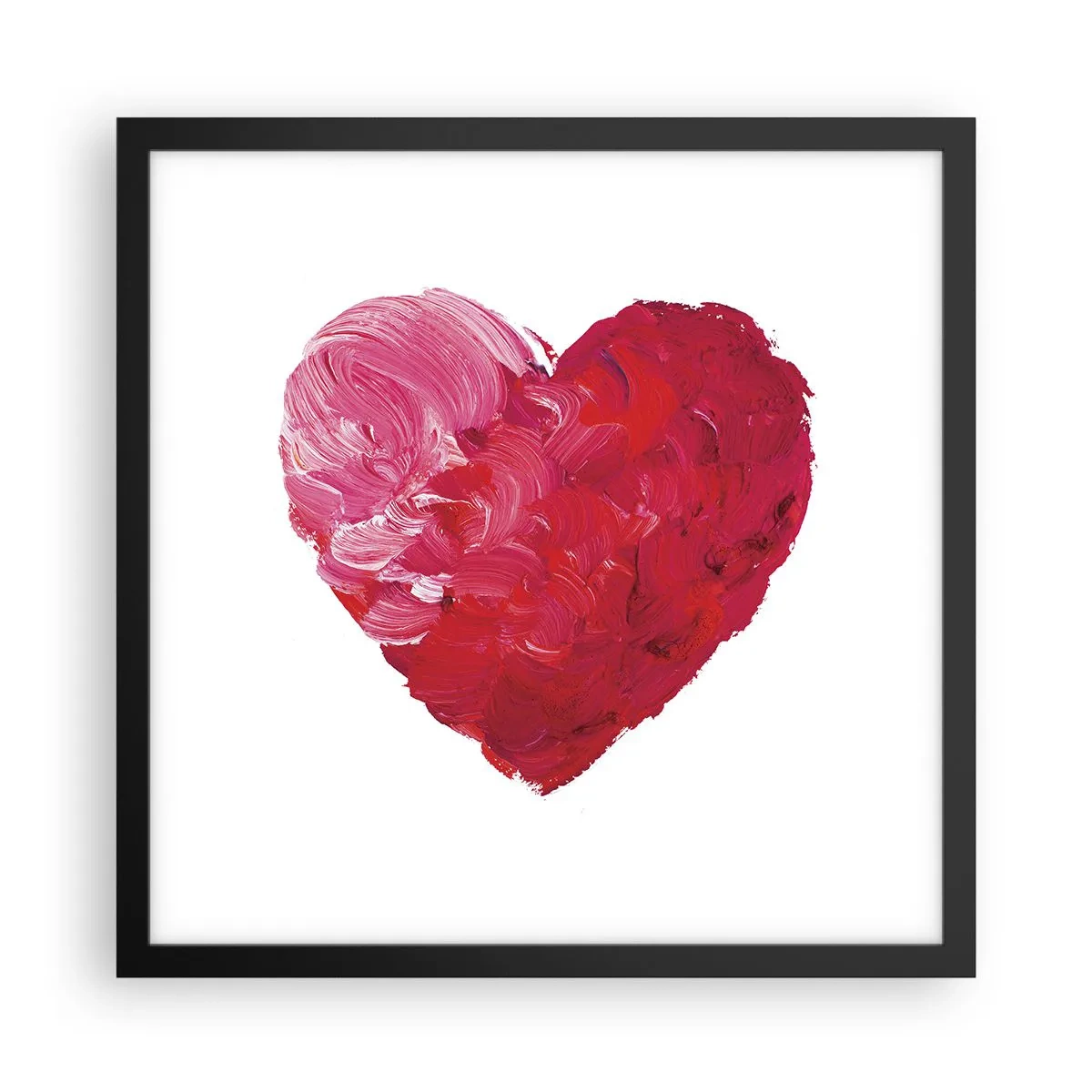 Affiche dans un cadre noir - Poster - All you need is love - 40x40 cm