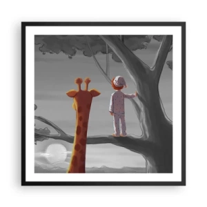 Affiche dans un cadre noir - Poster - Cela arrive vraiment - 60x60 cm