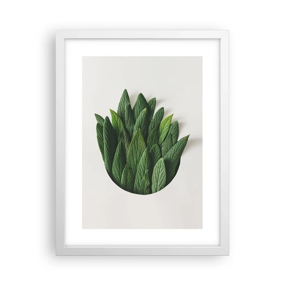 Affiche dans un cadre blanc - Poster - Curiosité sans retenue - 30x40 cm