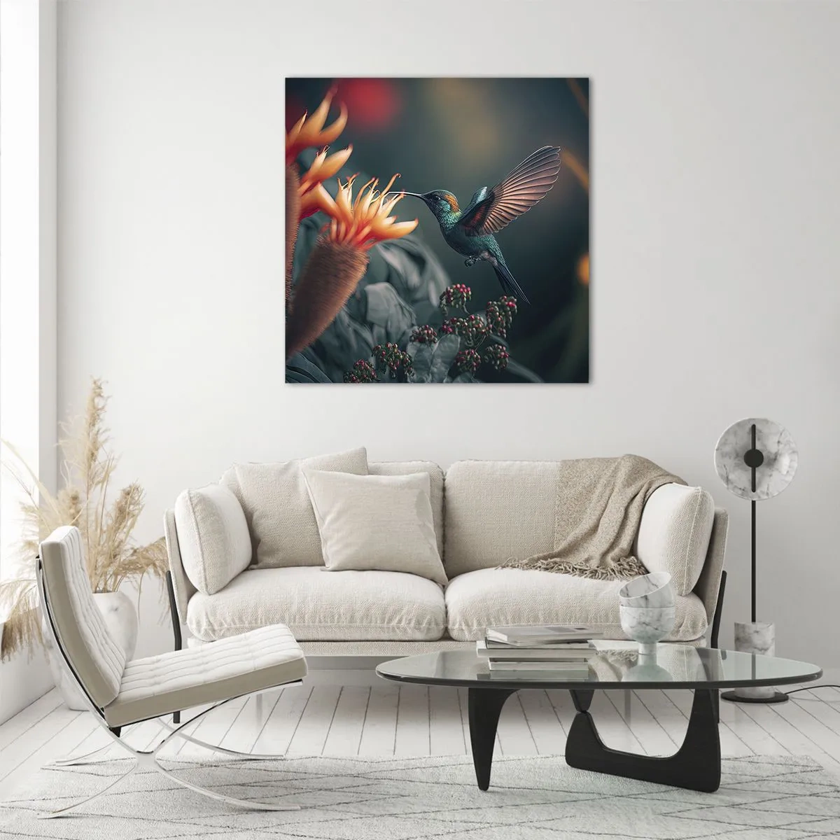 Impression sur verre - Image sur verre - une vie vraiment colorée - 30x30 cm