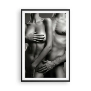 Affiche dans un cadre noir - Poster - Adam et Eve - 61x91 cm