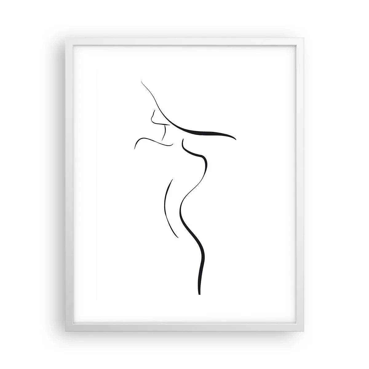 Affiche dans un cadre blanc - Poster - Insaisissable comme une vague - 40x50 cm