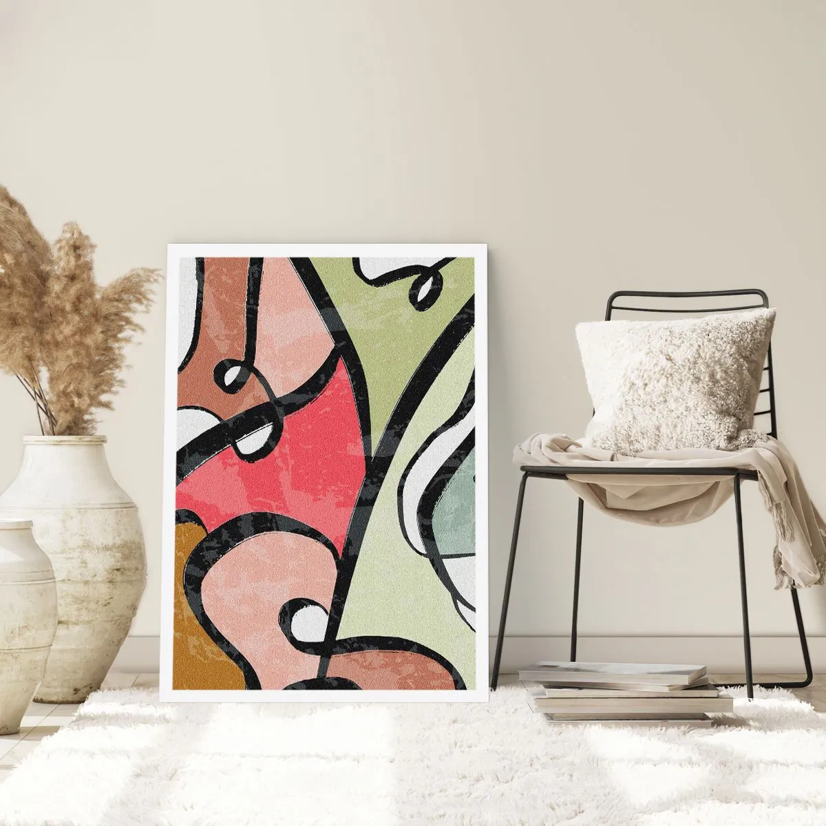 Affiche - Poster - Pirouettes parmi les couleurs - 30x40 cm