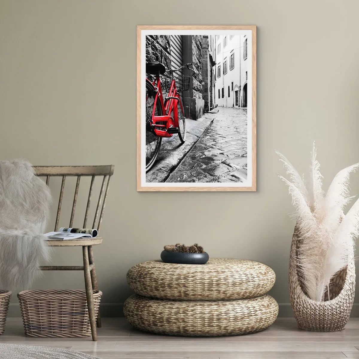 Affiche dans un chêne clair - Poster - La vraie beauté ne vieillit pas - 61x91 cm